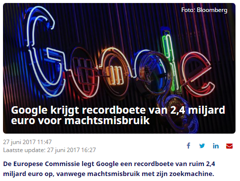 Google boete