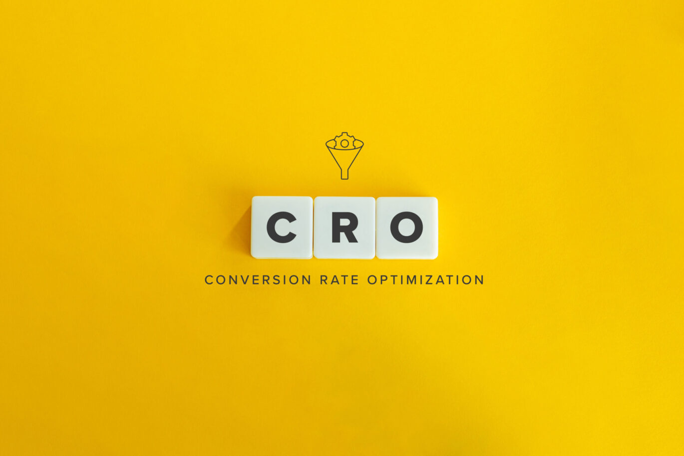 Cro,(conversation,Rate,Optimization),Banner,And,Concept.,Block,Letters,On
