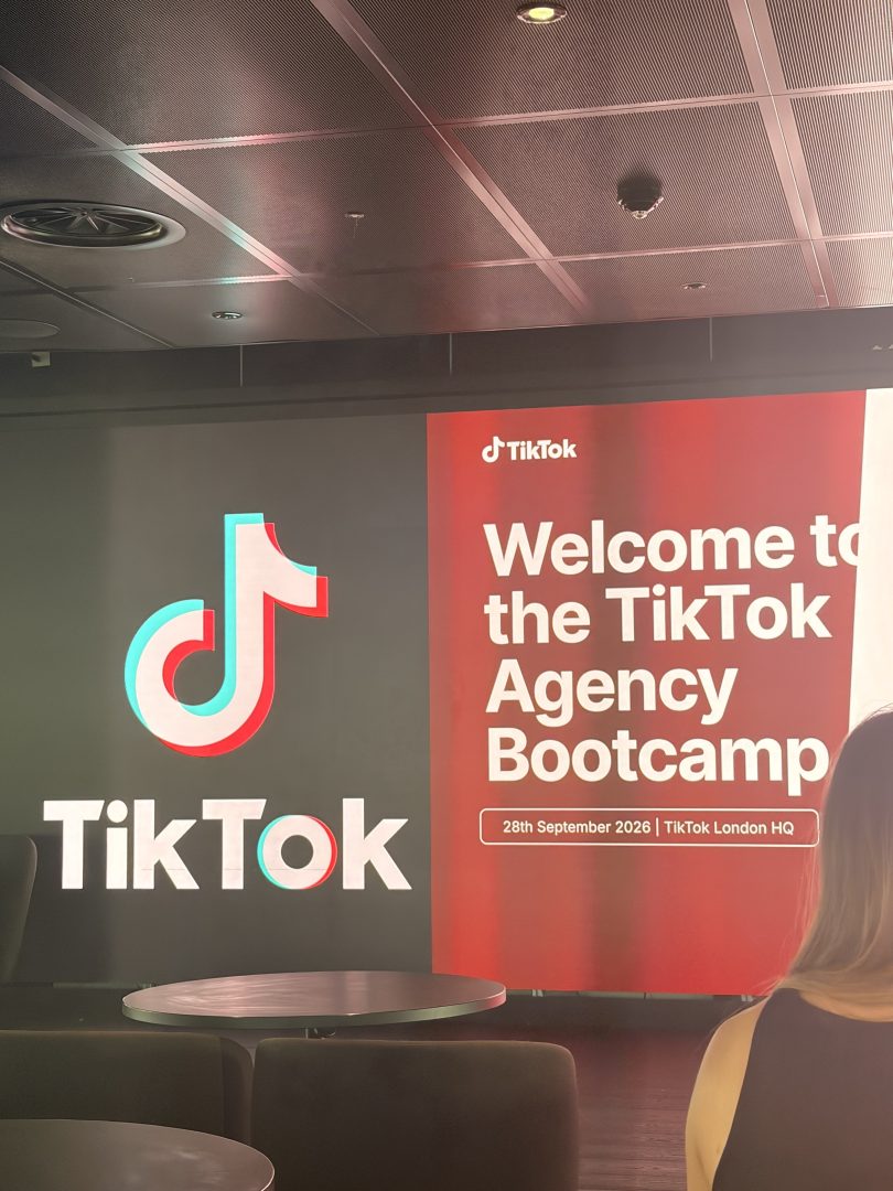 Presentatie tijdens het TikTok Agency Bootcamp in Londen